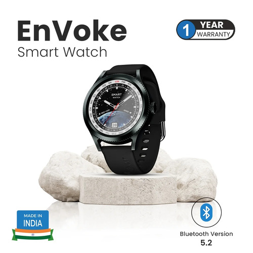 EVM EnVoke Black Smart Watch