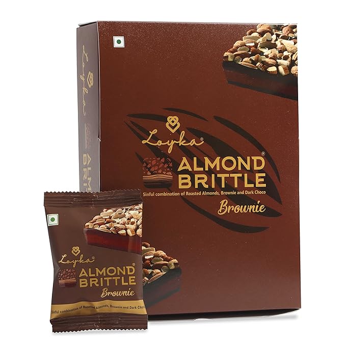 Loyka Almond Brittle Brownie Choco Box - 12 pcs