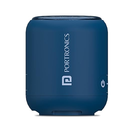 Portronics SoundDrum 1 10W TWS Portable Bluetooth 5.3 Speaker with Powerful  bass(Black)
