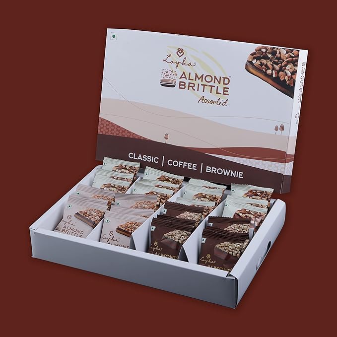 Loyka Almond Brittle Assorted Choco Box - 24 Pcs Premium Chocolate