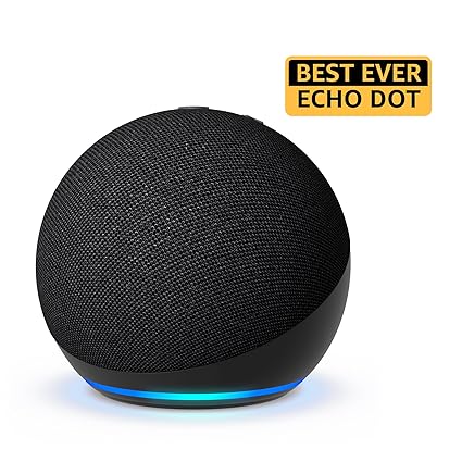Amazon Echo Dot (5th Gen)  Smart speaker with Motion Detection, Temperature Sensor, Alexa and Bluetooth - Black
