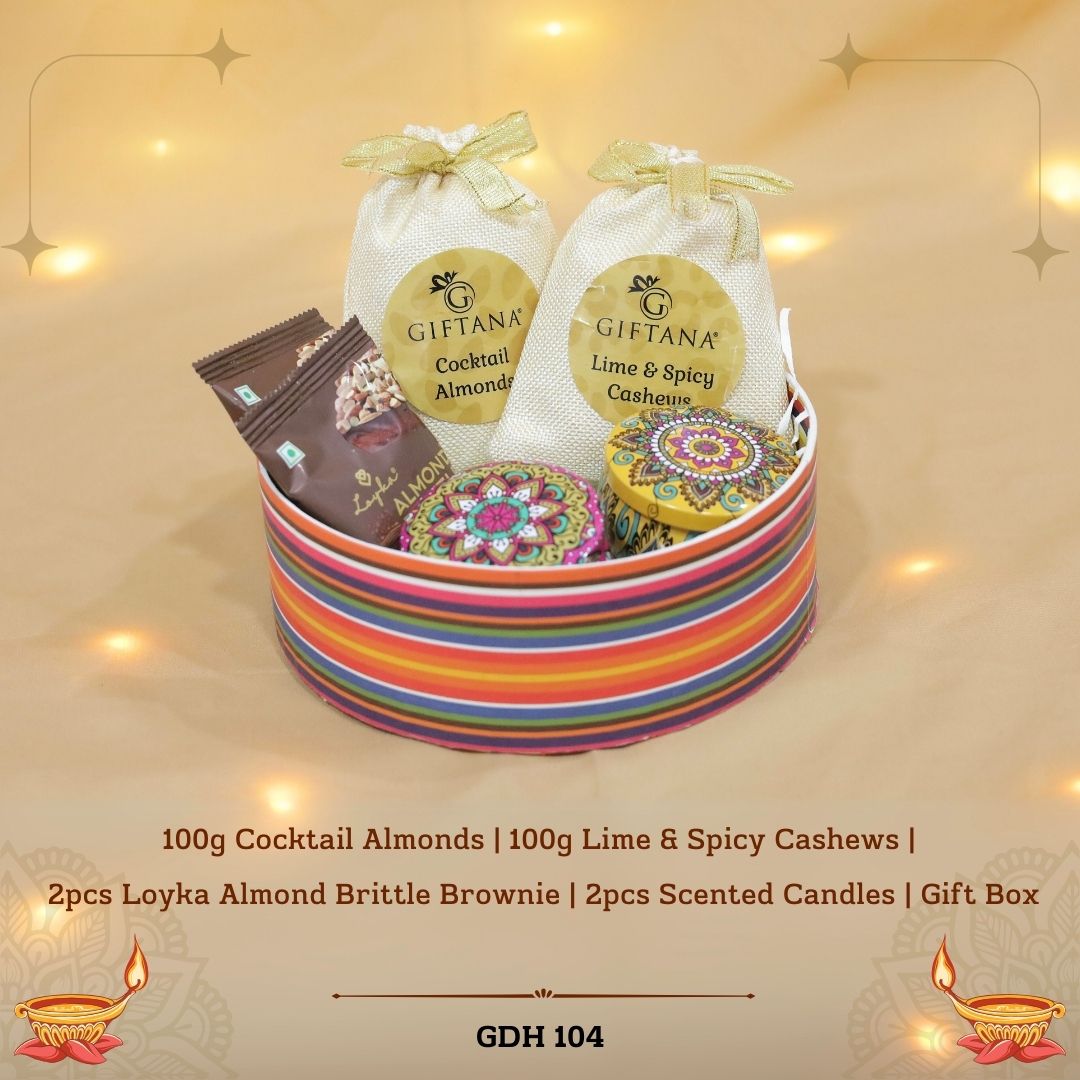 Diwali Radiance: Gourmet Treats & Aroma Gift Hamper - GDH 104