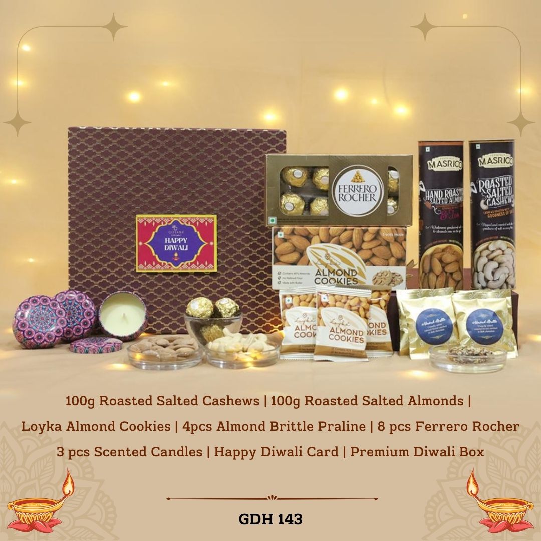 Diwali Dry Fruit & Candles Set - GDH 143