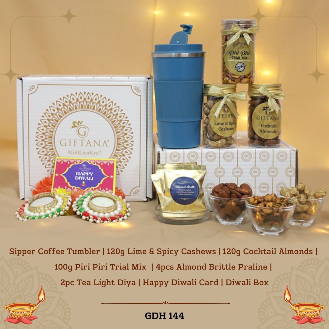 Diwali Tumbler and Dry Fruits Set - GDH 144